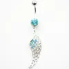 YYJFF D0502 Wing Mix Colors Belly Navel Button Ring