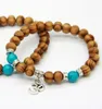 Neue Produkte Großhandel Beste Qualität 8mm Perlen Holz Perlen Fatima Hand Hamsa Günstige Armbänder, Neue OM Yoga Schmuck