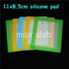 outils 11 8.5cm tapis de silicone tampon de silicone dab vaporisateur de cire outils dabber d'huile