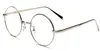 Корейский ретро полный RIM Gold Eyeglass кадр ботаник тонкий металл красивый стиль винтажные зрелики круглый компьютер унисекс черное золото1