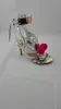 2019 Nuovo stile Style Ladies in pelle brevetto 9 cm tacco alto sexy pepeptie zipper Sophia scarpe da web sandali 34428188896