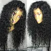 360 Renda frontal peruca pré arrancada com cabelo bebê branqueado nós 130% densidade mulheres negras afro kinky encaracolado amassado remy diva1