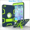 Shockproof Protector Case 3 In1 Robot Defender Robot Hybride PC + Silicon Kickstand Stand Screen Protector Achterkant Case voor iPad Mini 2 Min3