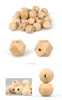 Natuurlijke houten kleur ronde houten kralen 20mm 15mm 12mm 10mm hoge kwaliteit loodvrije houten kralen diy sieraden accessoires groothandel