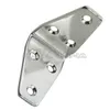 8PCS 6-Holes 4Holes Marine Boat Stainless Steel Corner Brace Joint Structural Right Angled Bracket Hinge268S