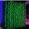 Holiay Lights 4mx0.6m Decoracion Fiestas Green Leaf Navidad Curtain String Lucs LED Light Christmas Dekoracje do domu AC 110V-240V