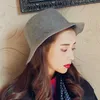 Herbst Winter Britischen Stil Wolle Hüte für Frauen Trend Dame Mädchen Solide Filz Fedoras Dome Kappe Weibliche Sonne Top Hüte GH-206