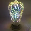 ノベルティ照明ST64 G90 G95 5W花火大電球LEDフィラメントランプE27装飾的な色3Dエジソン電球
