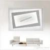 Ultrathin Acryl Deckenleuchten Dimmbare LED-Kronleuchter Luminaria Abajur Square Rechteck Moderne Deckenleuchte Wohnzimmer Lampenvorrichtungen