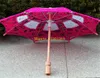 200pcs/lot Free Shipping Lace Sun Umbrella Parasol Wedding Handmade Manual long-handle For Bridal Flower Girls Dance umbrella