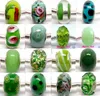 100pcs mixed 925 Sivler core Murano Glass Beads for Jewelry Making Loose Lampwork Charms DIY Beads for Bracelet Whole in Bulk 328v