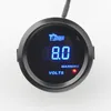 2 inch zwarte schaal en blauwe LED-licht auto auto motorfiets 12V spanningsmeter voltmeter 1588636