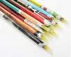 200pcs Picking Up Rhinestone Picker Pen Wooden Wax Pen Nail Manicure Tool Random Color KD1