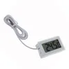 2 meter linje FY-10 termometer inbäddad professinal mini LCD digital temperatursensor frys termometer -50-110c controller svart vit