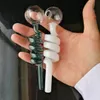 Farbe Spirale Gerade Topf Großhandel Bongs Ölbrenner Rohre Wasserpfeifen Glas Rigs Rauchen