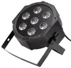 Luz 7x12 watts 5 em 1 led rgbw + âmbar dmx512 par pode iluminar palco de dj casamento myy