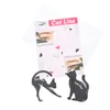 2 in 1 고양이 아이 라이너 스텐실 스텐실 다기능 아이 스텐실 고양이 템플릿 카드 마킹 카드 쉬운 메이크업 팁 도구 6781183