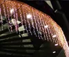 Free 12m*0,65m 360 Light Curtain Light Fishing Lane Led String Lamps Curtain Icicle Festival de Natal