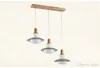 Modern beige led glass pendant lights wooden chandelier lighting fixture for dinning room bedroom restaurant lighting