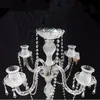 no the glass cup including )Crystal candle holder for Wedding decoration