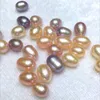 Intensos contas de pérolas naturais impecáveis ​​para jóias fazendo autênticas pérolas de água doce Oval Bead solto 6-11mm Atacado
