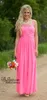 Country Western Long Bridesmaid Dresses Fuchsia A Line Lace Bridesmaids Dresses Chiffon Prom Dress Party Gowns Spaghetti Cut Out Custom Made