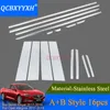 QCBXYYXH Araba Styling Için Buick Regal Opel Insignia 2017 2018 SedanCar Pencere Şerit Kalıp Trim Dekorasyon Pullu Oto Aksesuar