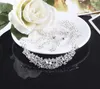 Bling Silver Crystal Birdal Biżuteria Zestaw Plated Naszyjnik Diament Kolczyki Biżuteria Ślubne Zestawy Dla Panna Młoda Druhna Damskie Akcesoria Bridal