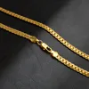 5 mm Fashion Mens Womens Bijoux 18 carats Gold plaqué Collier pour hommes Chaînes Femmes Colliers Cadeaux ACCESSOIRES HIP Hop6273547