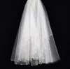 Superbe plus récent voile de mariée court doux tulle mariage mariées voiles avec des perles exquises pas cher de haute qualité ivoire accessoires de mariée