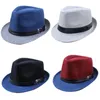 Wholesale-2016 Brand Summer Men Cool Fedora Hats Fashion Wide Brim Hats Boys Gangster Caps