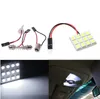 200Set / Lot Pure White 12 5050 SMD LED CAR Light Panel T10 Dome Bulb BA9S Adapter DC 12V Gratis frakt