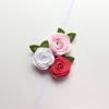 Triple Vilt Rose Flower Hoofdband voor Kids Baby GirlChristmas Hoofdband Peuter Hoofddeksels Prinses Po Props Haaraccessoires Ha2450040