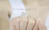 Vecalon 2016 Brand Design Design Femminile Anello Corona 5CT Diamante simulato CZ 925 Sterling Silver Engagement Anello per le donne