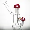 Dab Rig Small Glass Bong Oil Rig Mini Bong Recycler Dab Bong 5 '' 'Водный бонг с красным грибом 14 -мм стеклянным куполом