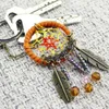 2x unik nyckelkedja ring fjäderpärla drömfångare Keyring Keychain handgjorda Dreamcatcher Car Pendant Ornament Gift2553089