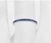 Naturlig safir evighet ring 14k vit guld bröllop inställning förlovning kvinnor ädelsten ring certifikat smycken fabrik direkt xblr0058