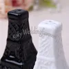 50Sets romantyczny ceramiczny wieżę eiffel solna pieprz shakers