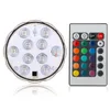 LED Lights for Party, 10 LED Submersible Lights for Wedding Hookah Shisha Bong Decor Remote Control Tealight Candle light Waterproof RGB