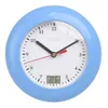 Baldr Thermometer Bathroom Wall Clocks Temperature Display Wall Hanging By Suction Cups Analog Waterproof Shower Watch Clock