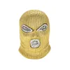 Collana con ciondolo HipHop CSGO da uomo in stile punk in lega d'oro 18 carati placcato in argento con maschera pendente con ciondolo di alta qualità341z