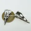 12991 10PCS Alloy Eagle Mouth Skeleton Bird Crow Amulet Raven Skull Pendant