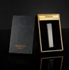 New mini thin strip metal rechargeble lighter windproof cigarette lighter USB lighter