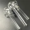 6cm oil burner glass pipes thick clear purple oil burner bubbler for smoking pyrex oil burner pipes cheap hand pipes glass tube