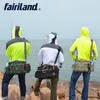 Fairiland Storstor Manly 3-Färg Fiske Väska Multifunktionell Axel Midja Fiske Gear Lure Bait Reel Outdoor Bag Tackle Storage
