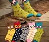 Chaussettes de mode d'hiver automne nouvelles femmes mignons choux imprimés chaussettes décontractées filles 2016 drop hjia1029171t