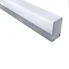 100 x 1M Zestawy / LOT Oświetlenie Oświetlenie Oświetlenie LED kanał aluminiowy i głęboką pokrywę U Aluminiowe LED światła do zawieszenia lub lamp zawieszenia