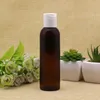 Free shipping150ml transparent empty lotion bottles plastic with disc top screw cap,150cc clear shampoo PET bottles wholesale 5 oz cosmetics