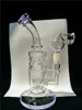 Paarse glazen bongs dab rigs olie rig honingraat perclator prachtige glazen rokende waterpijpen