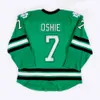 North Dakota Fighting Sioux College-Trikots Hockey 7 TJ Oshie 9 Jonathan Toews 11 Zach Parise Blank Green White University Retro genäht